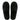 Slipper open teen zwart