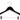 Kledinghanger zwart hout met clips
